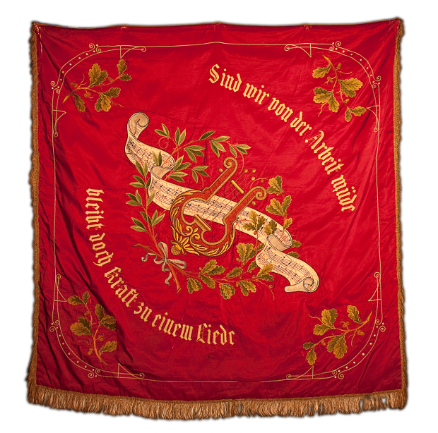 Vereinsfahne von vorne